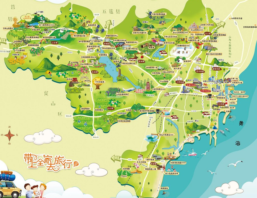 田家庵景区使用手绘地图给景区能带来什么好处？