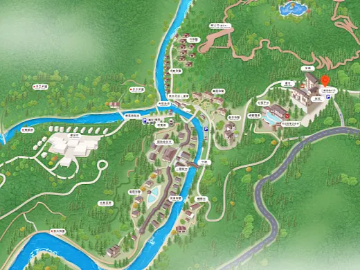 田家庵结合景区手绘地图智慧导览和720全景技术，可以让景区更加“动”起来，为游客提供更加身临其境的导览体验。